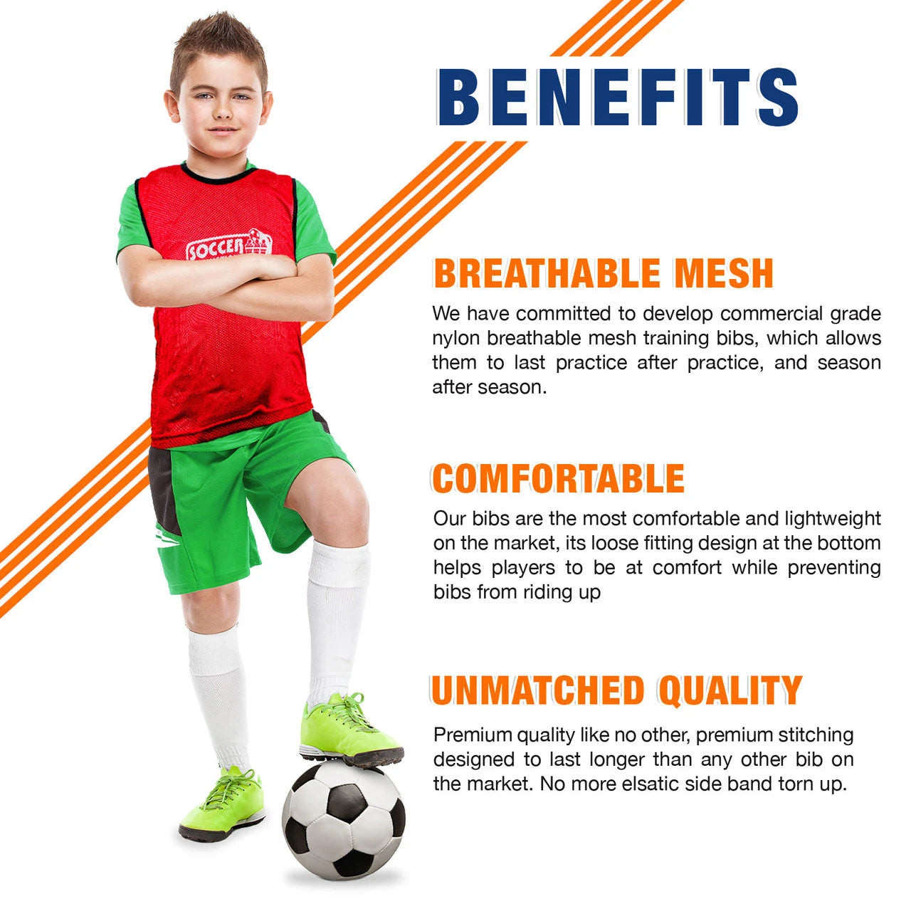 Soccer Innovations Premium Soccer Training Bibs Adult Set