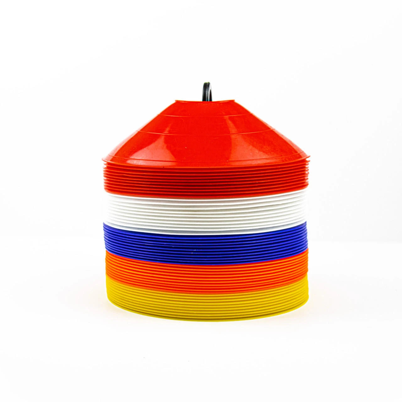 Soccer Innovations 8" Multi Color Disc Cones With Cone Rack (Set Of 50)