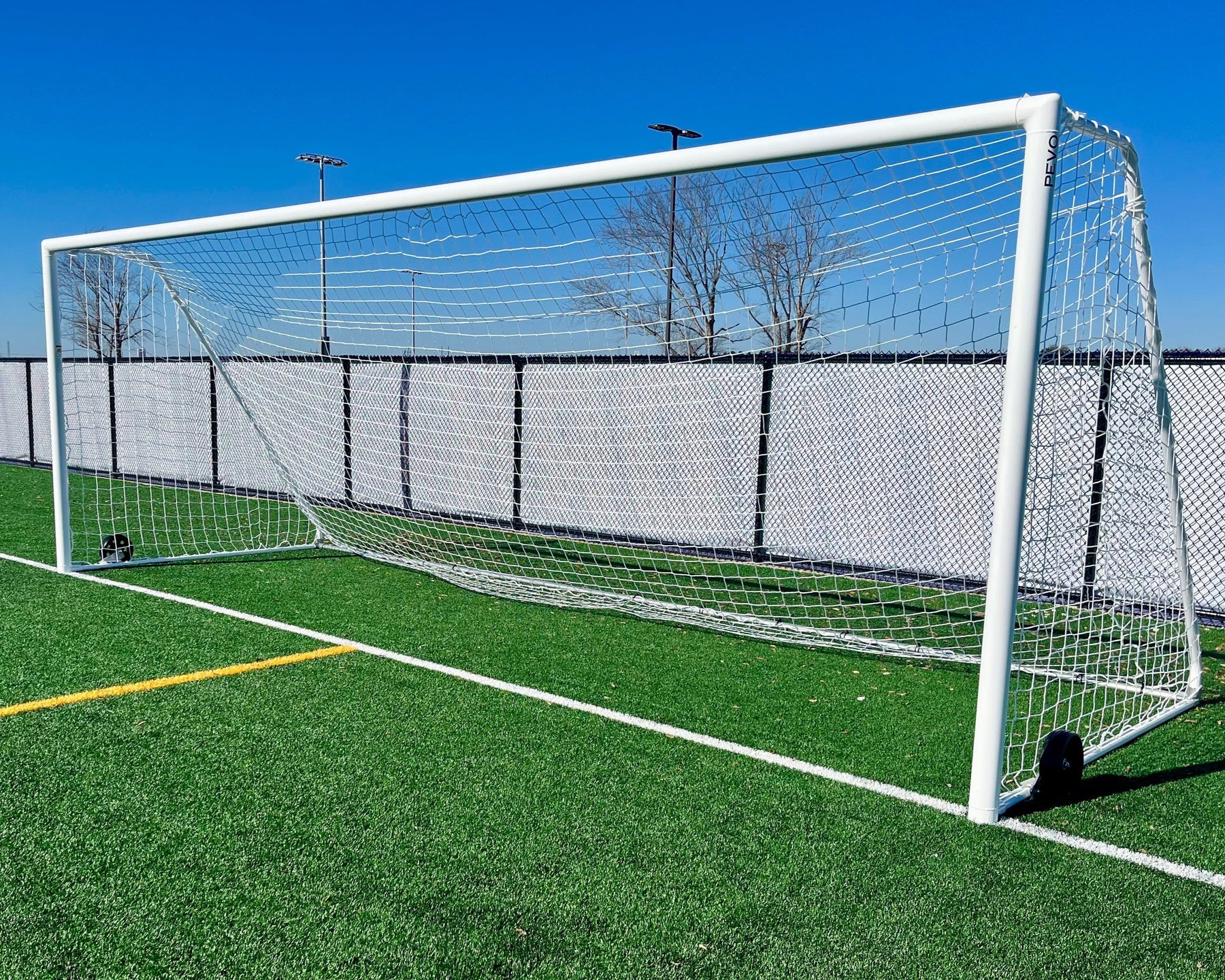 PEVO Channel Series Full Size Soccer Goal - 8 x 24