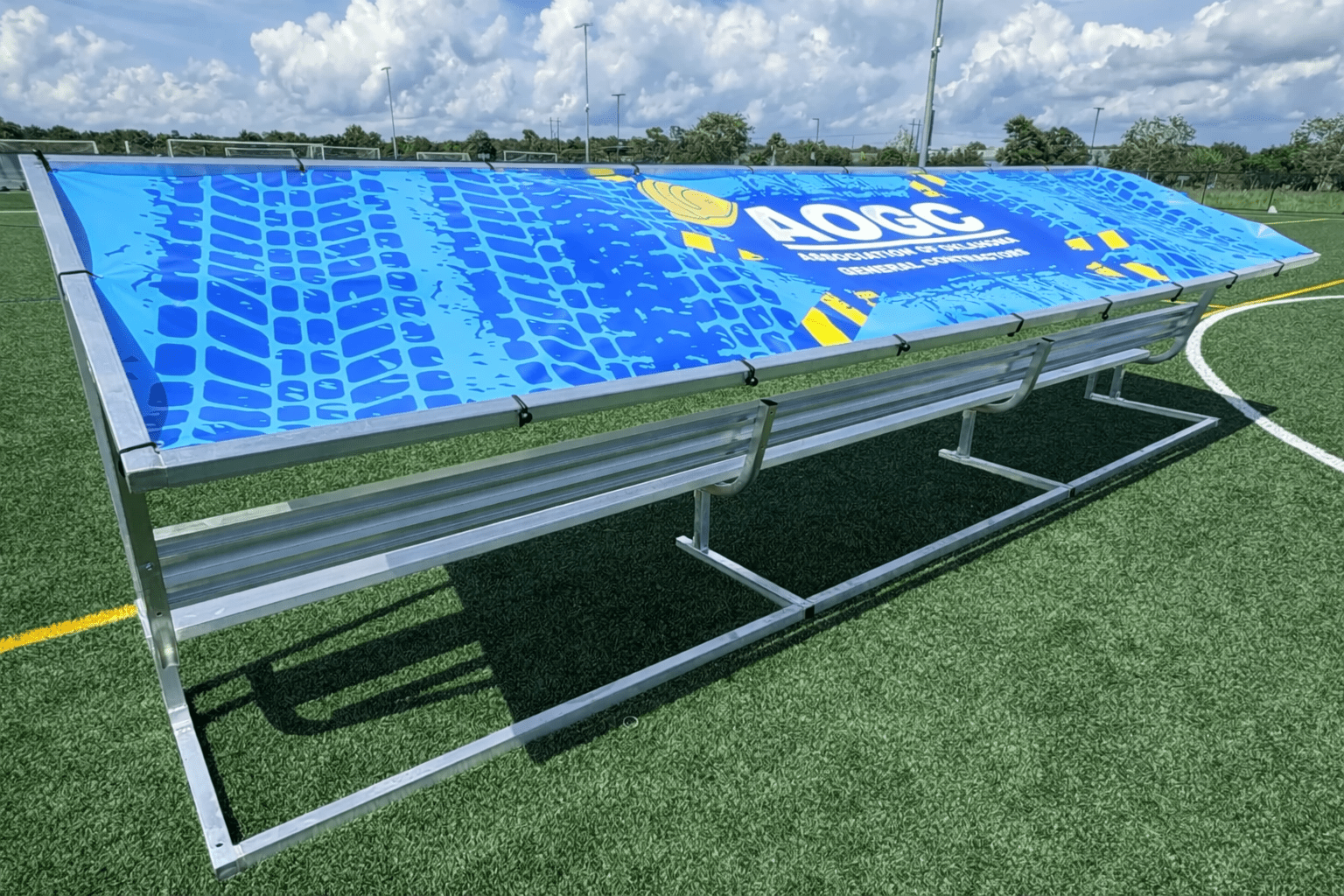 PEVO Covered Soccer Team Bench