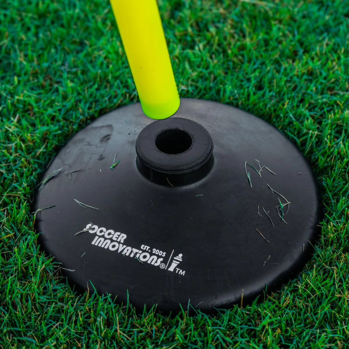 Soccer Innovations Soccer Speed Pole & Small Rubber Base - Turf Model