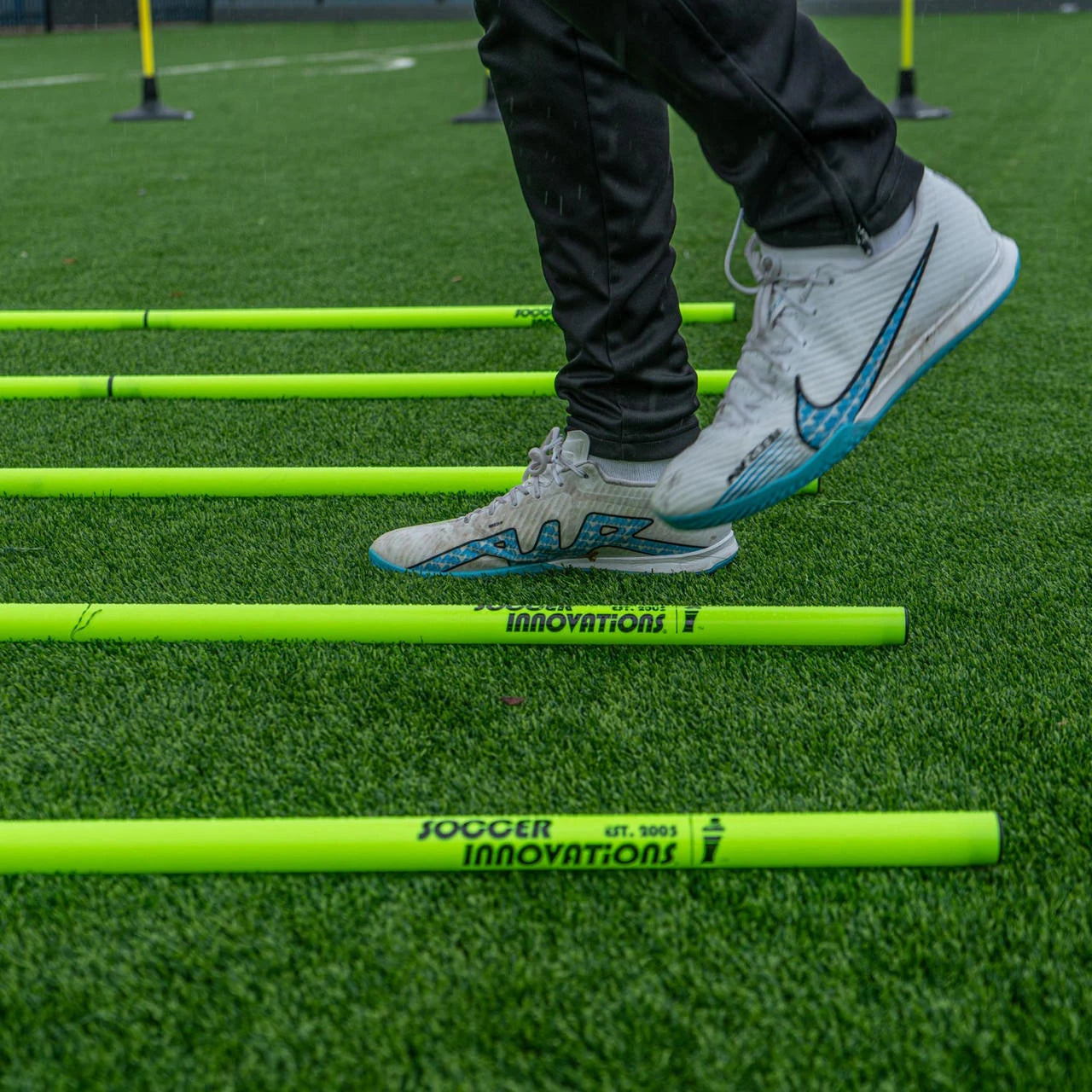 Soccer Innovations 3-In-1 Grass/Turf Speed Pole Set