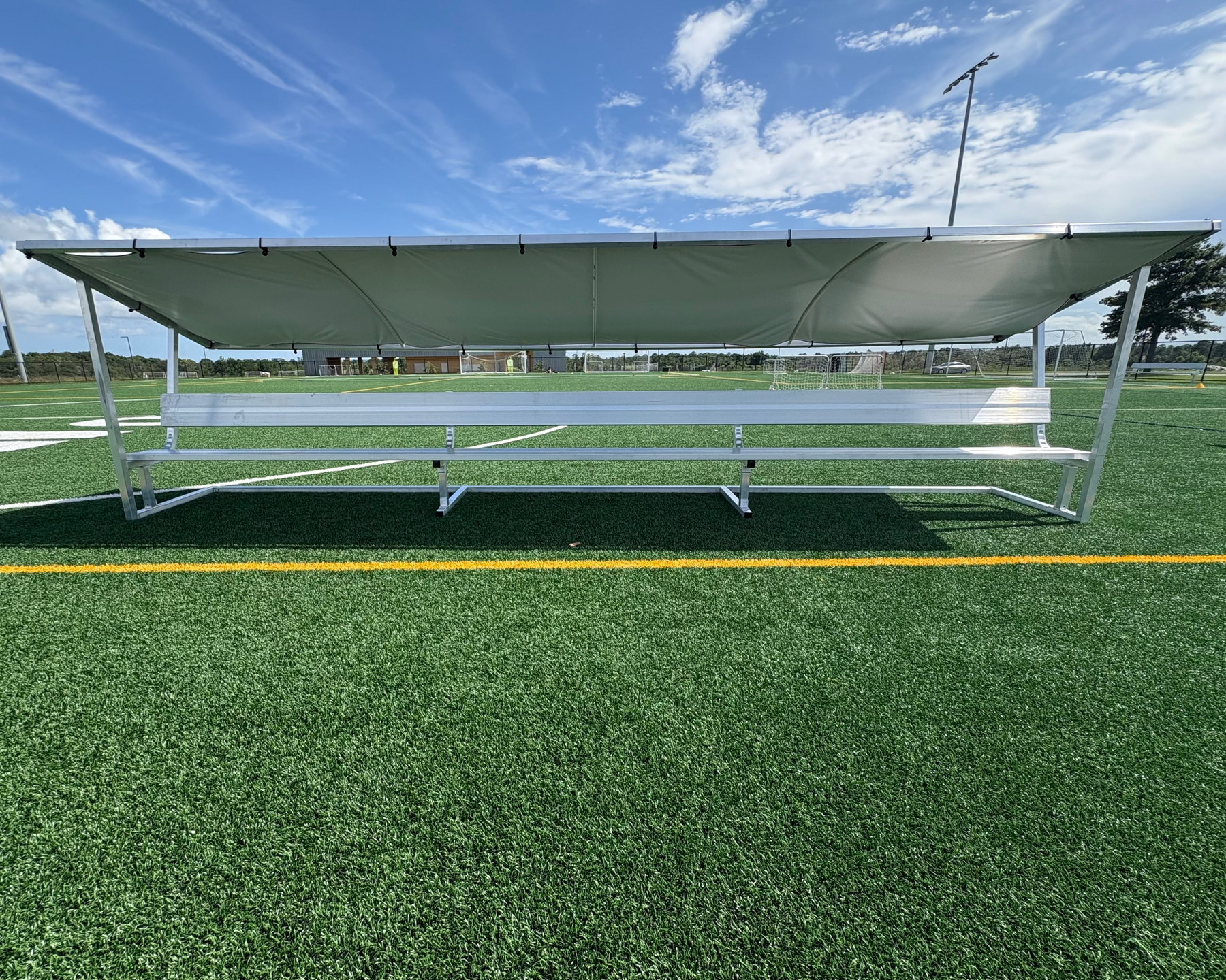 PEVO Covered Soccer Team Bench