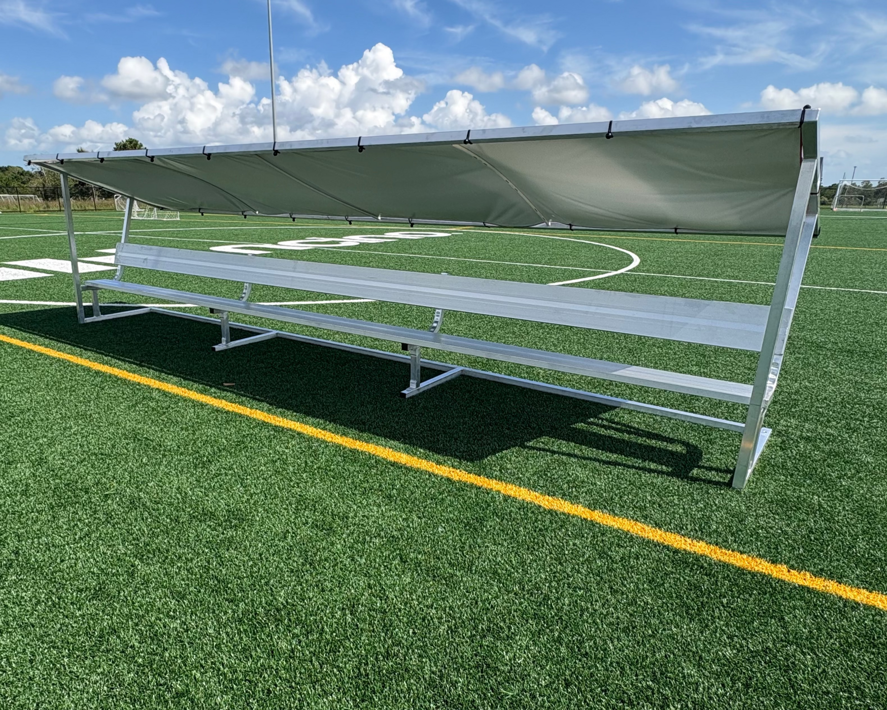 PEVO Covered Soccer Team Bench