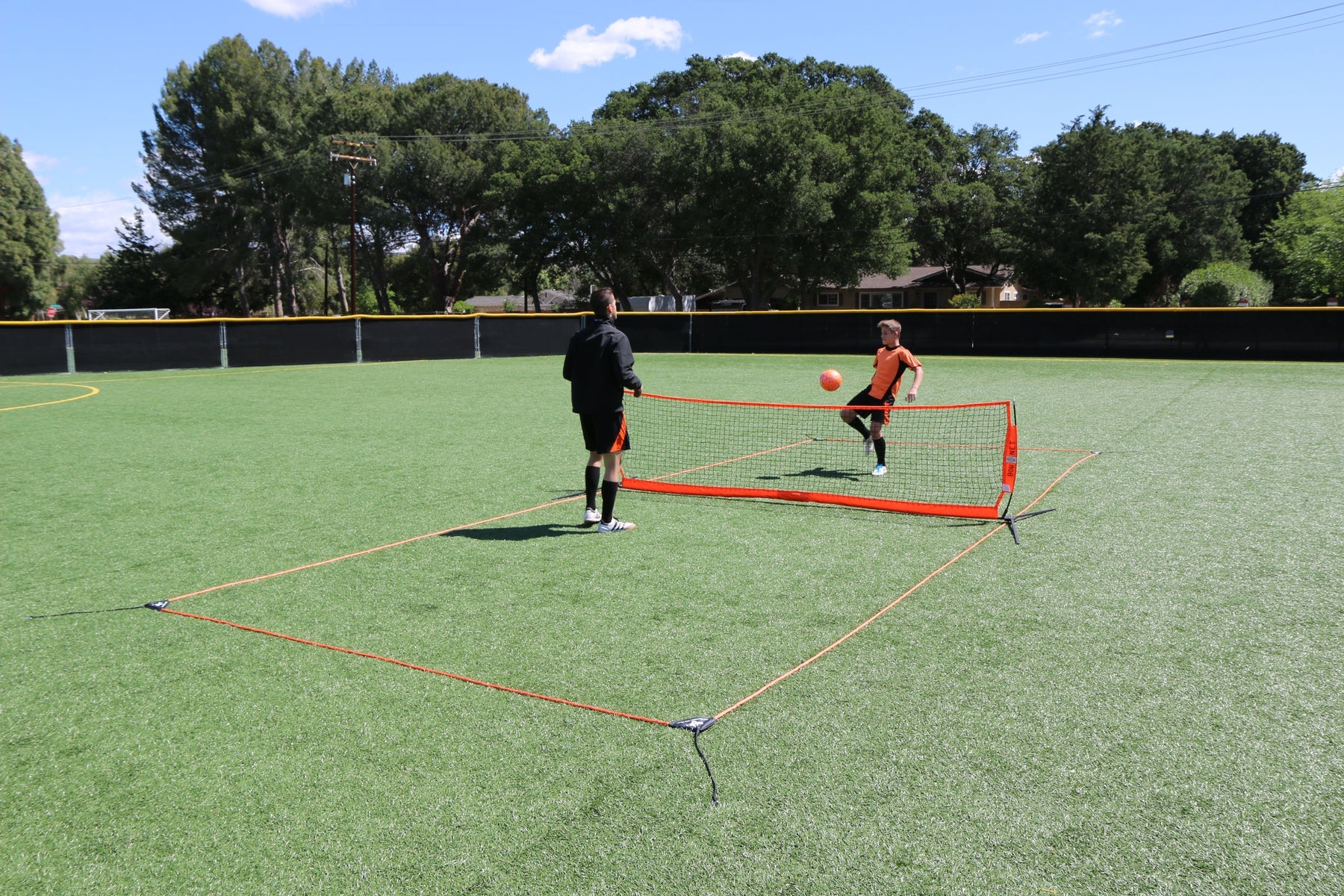 Bownet 18' Field Barrier, Soccer Tennis, Tennis Net and Court