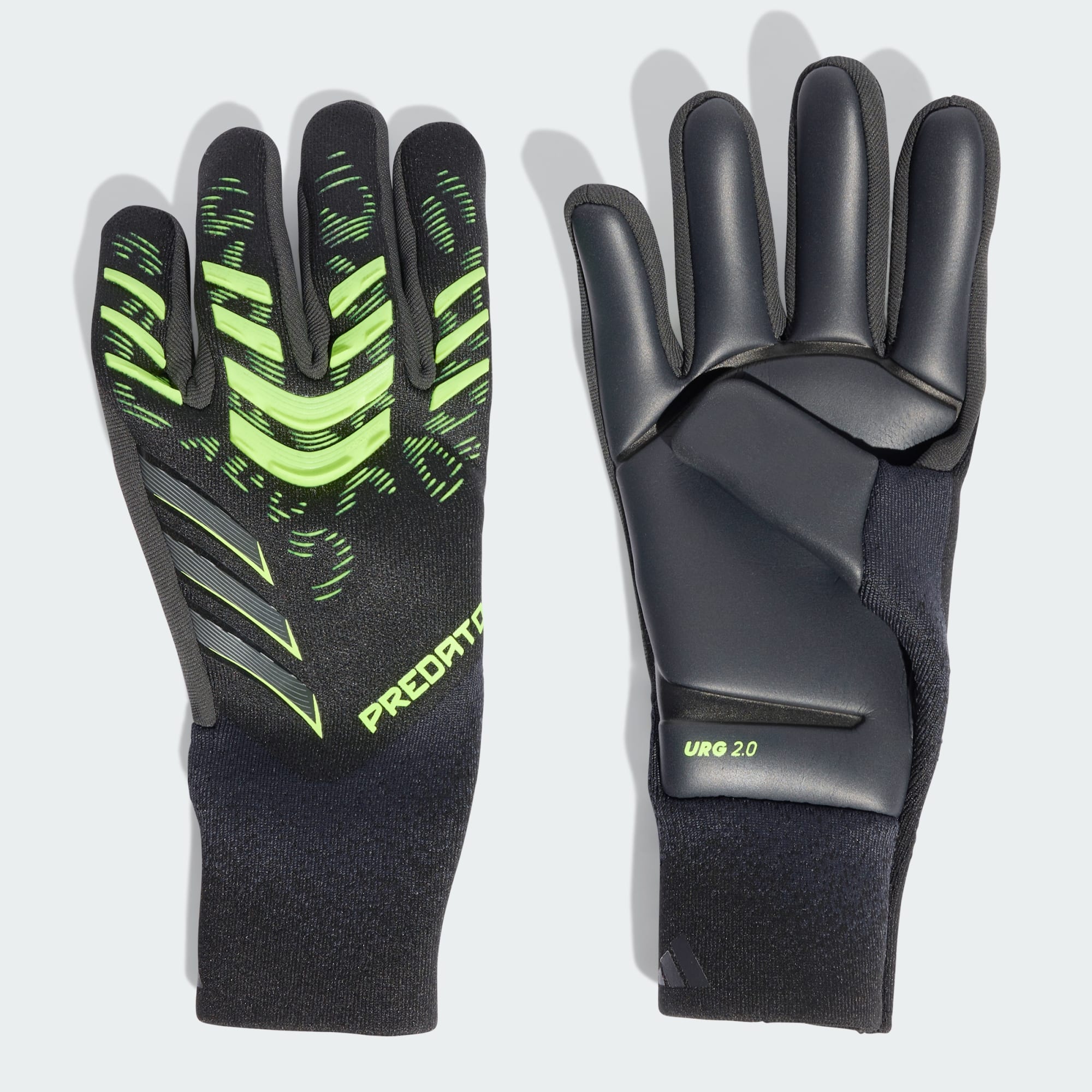 Adidas Predator Pro Goalkeeper Gloves (Black / Carbon / Lucid Lemon)