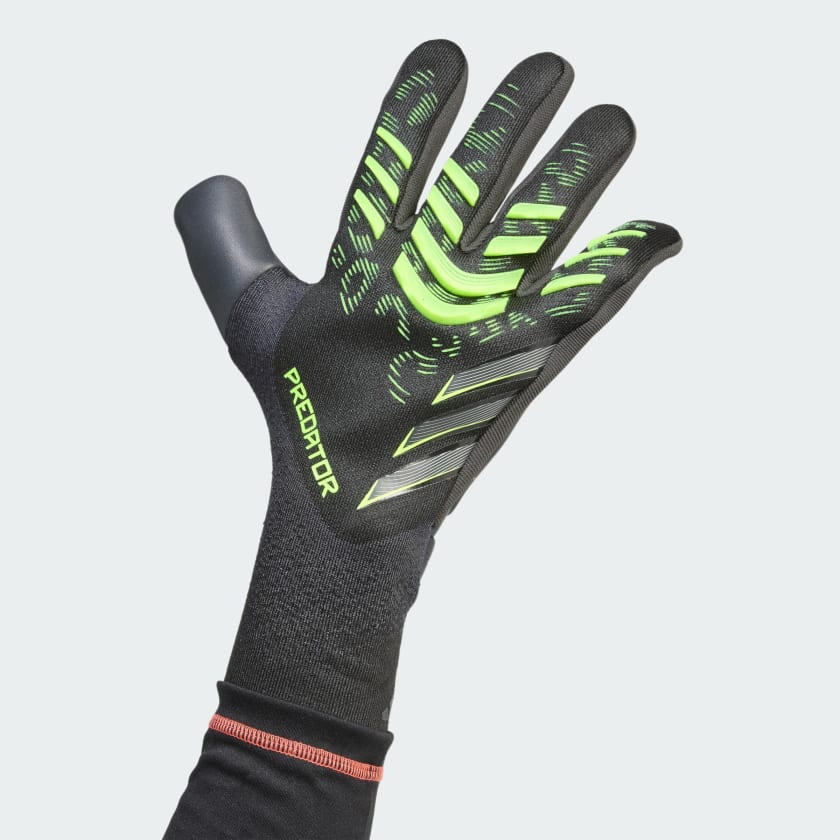Adidas Predator Pro Goalkeeper Gloves (Black / Carbon / Lucid Lemon)