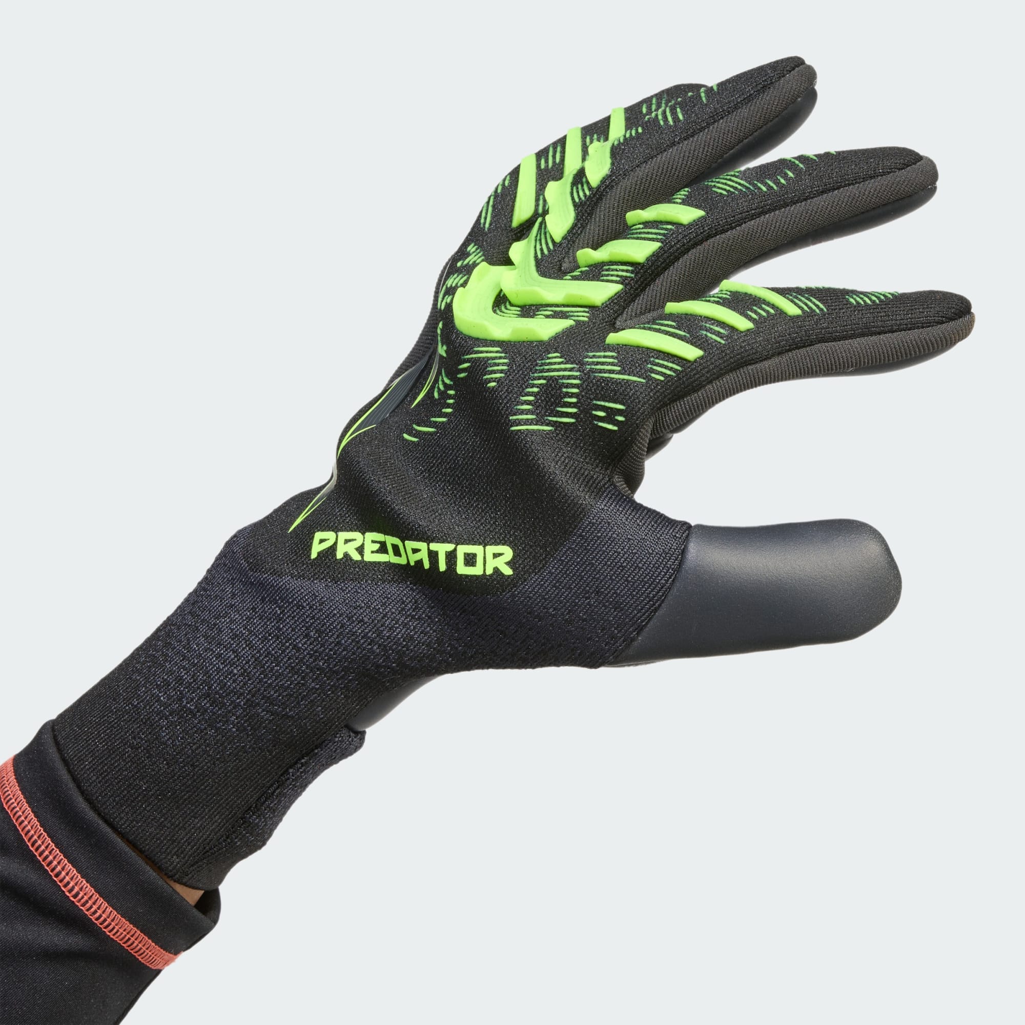 Adidas Predator Pro Goalkeeper Gloves (Black / Carbon / Lucid Lemon)