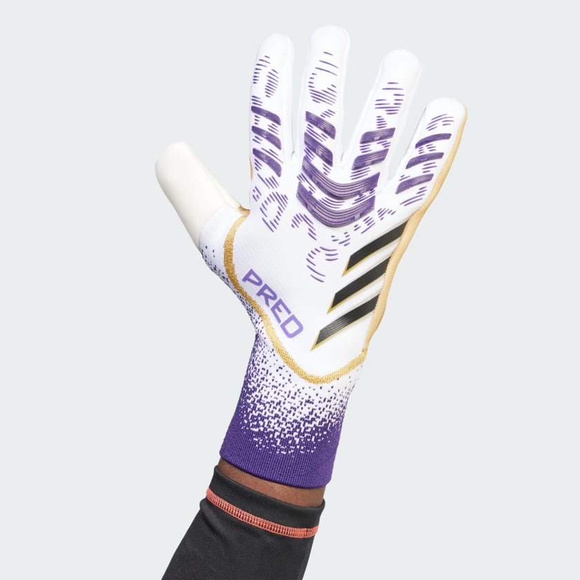 Adidas Predator Pro Goalkeeper Gloves (White / Black / Aurora Plum)