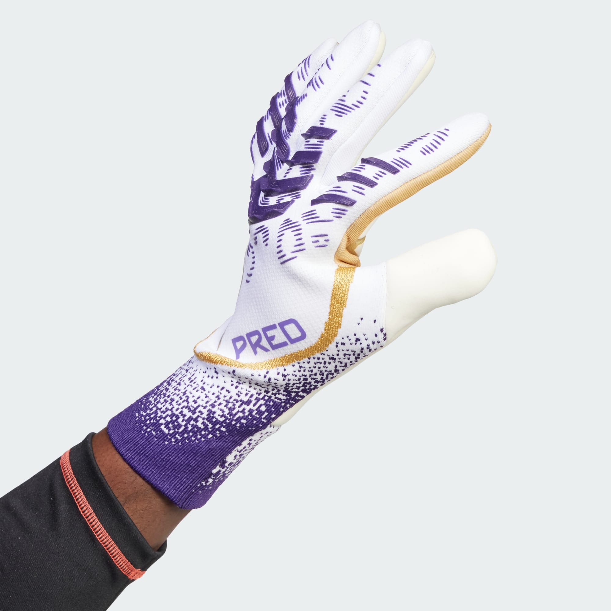 Adidas Predator Pro Goalkeeper Gloves (White / Black / Aurora Plum)