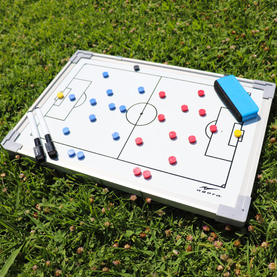 AGORA Magnetic Soccer Tactics Board - Two Sided - 18"x12"