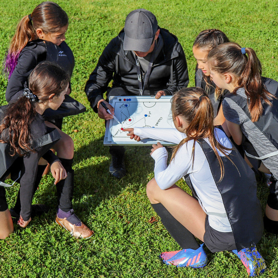 AGORA Magnetic Soccer Tactics Board - Two Sided - 18"x12"