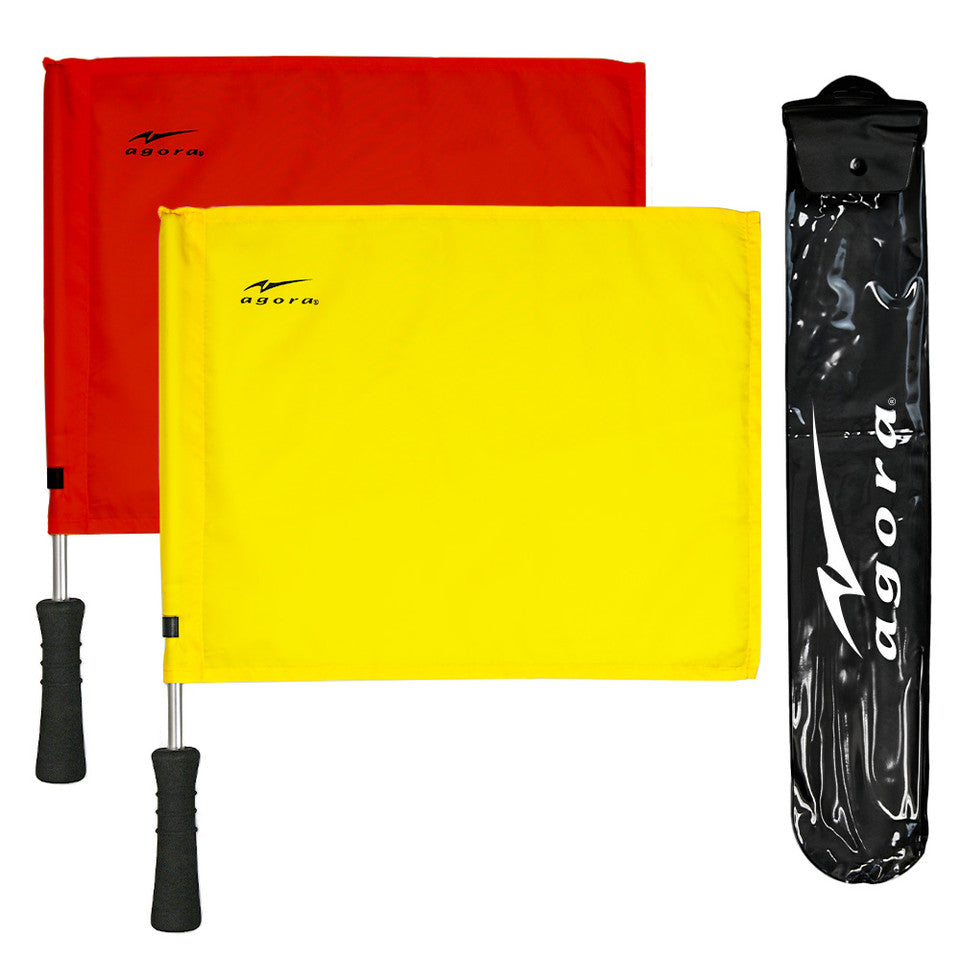 AGORA Match Line Regulation Referee Flags with Case