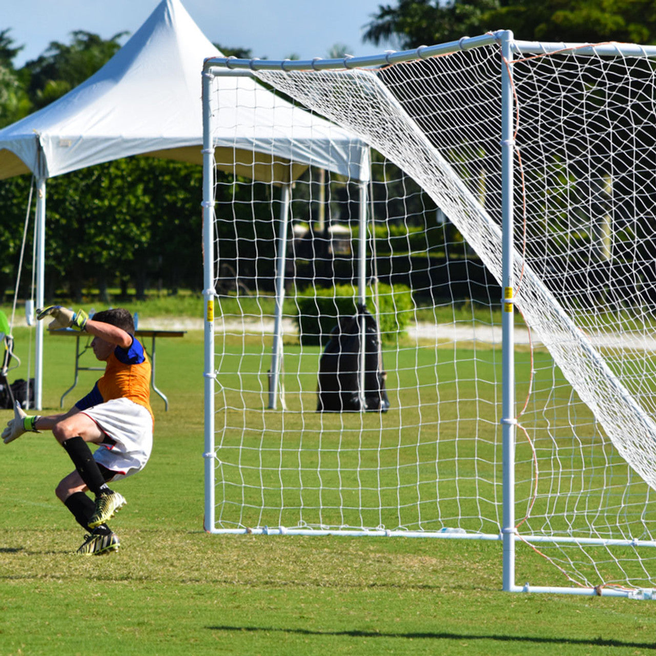 AGORA Semi-Pro Portable Soccer Goal - 8'x24'