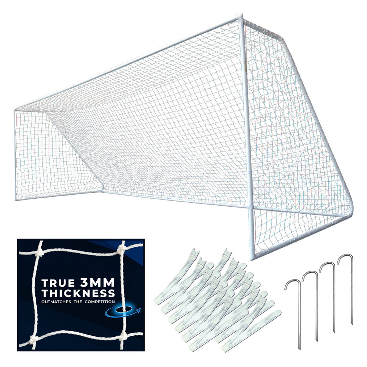 AGORA Semi-Pro Portable Soccer Goal - 6'6"x 18'6"