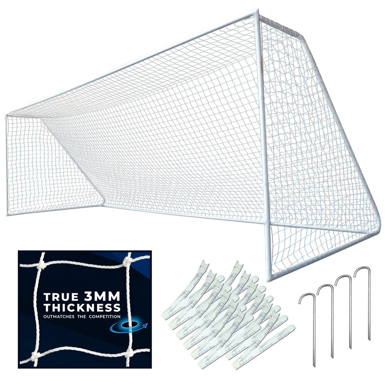 AGORA Semi-Pro Portable Soccer Goal - 8'x24'