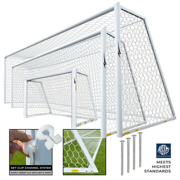 AGORA 4" Channel Pro Soccer Goal