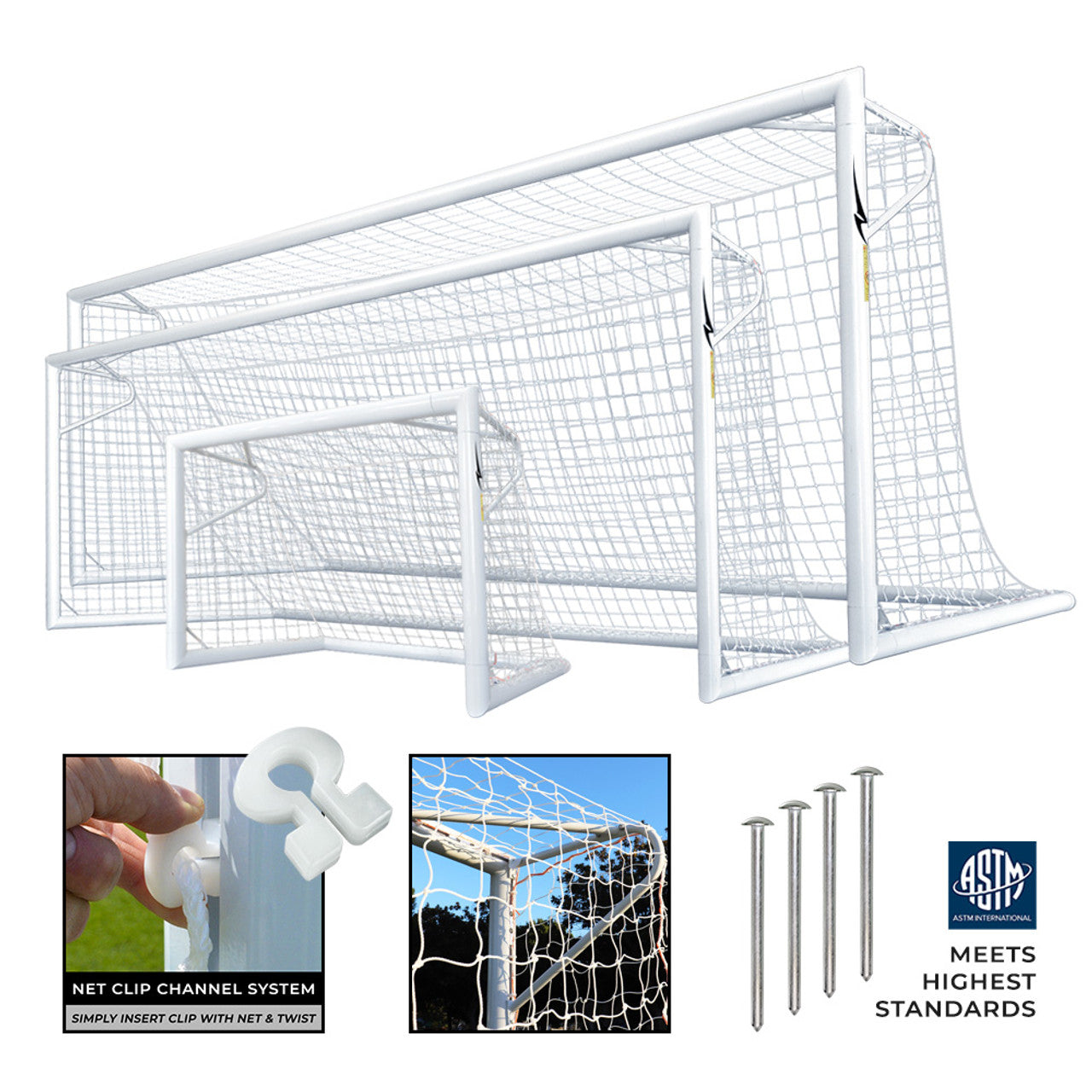 AGORA 4" Premier Pro Soccer Goal