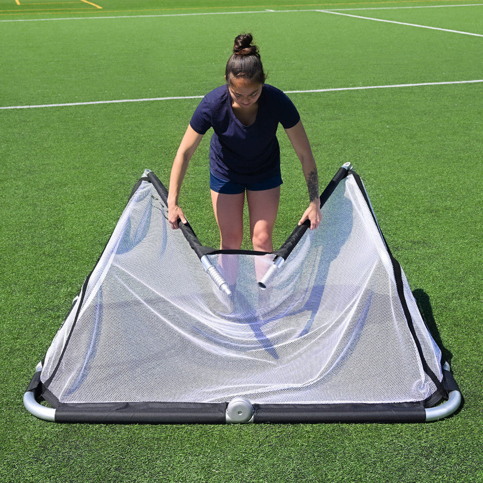 AGORA Aluminum Foldable Soccer Goal - 4'x6'