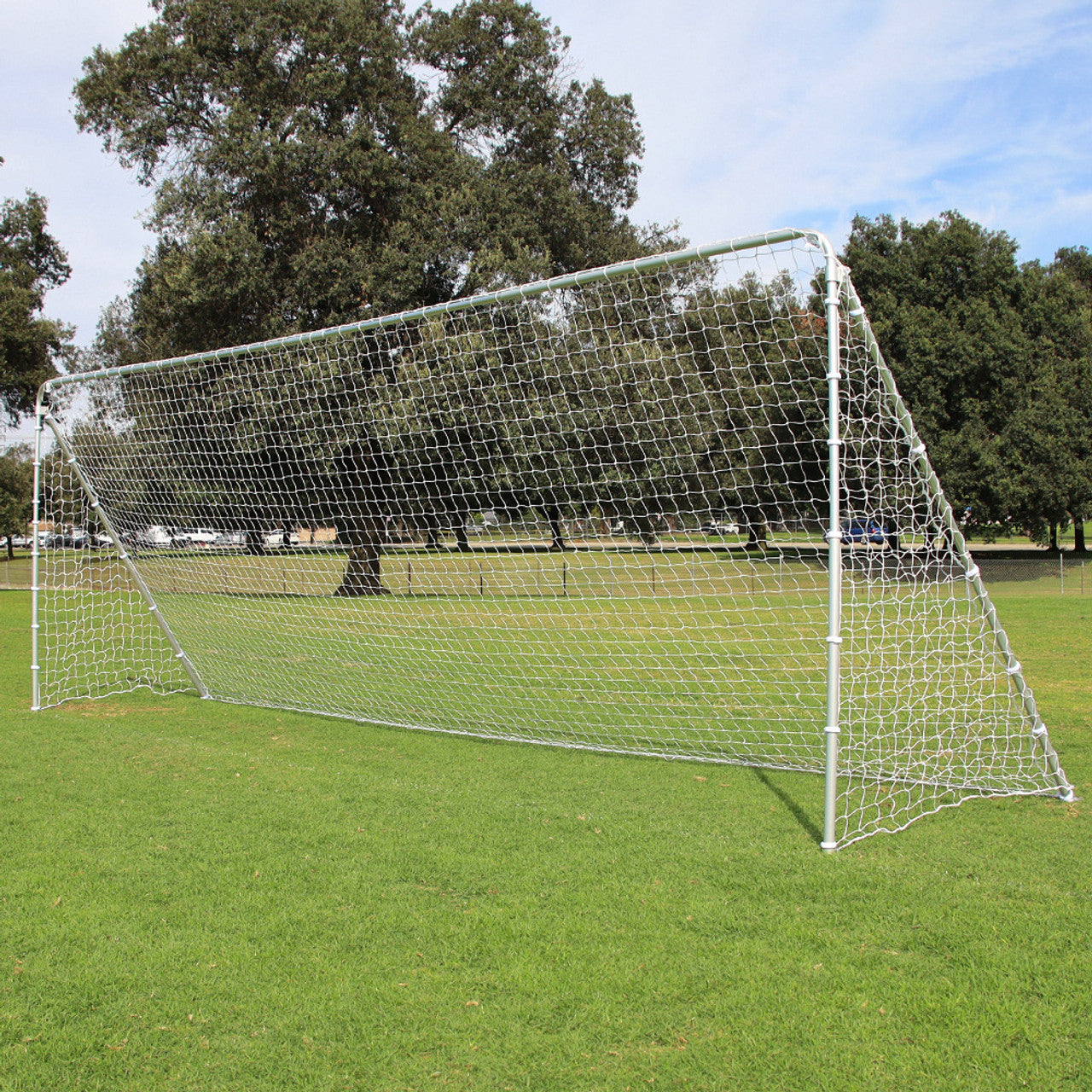 AGORA Aluminum Telescopic Soccer Goal - 8'x24'
