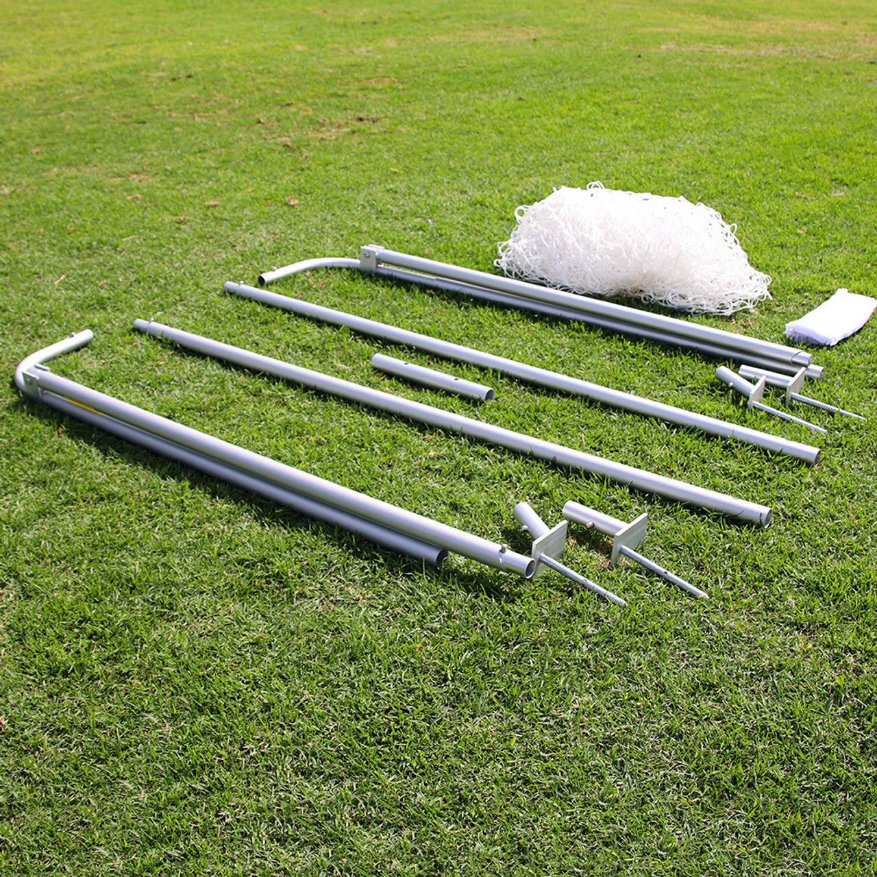 AGORA Aluminum Telescopic Soccer Goal - 8'x24'