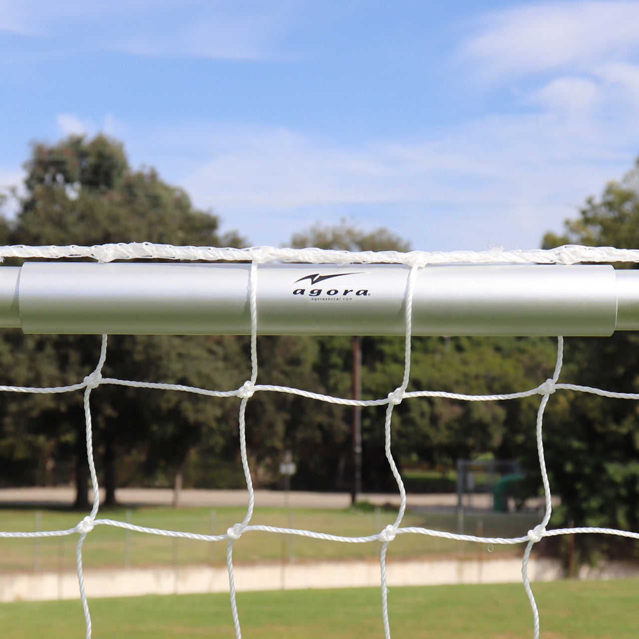 AGORA Aluminum Telescopic Soccer Goal - 8'x24'