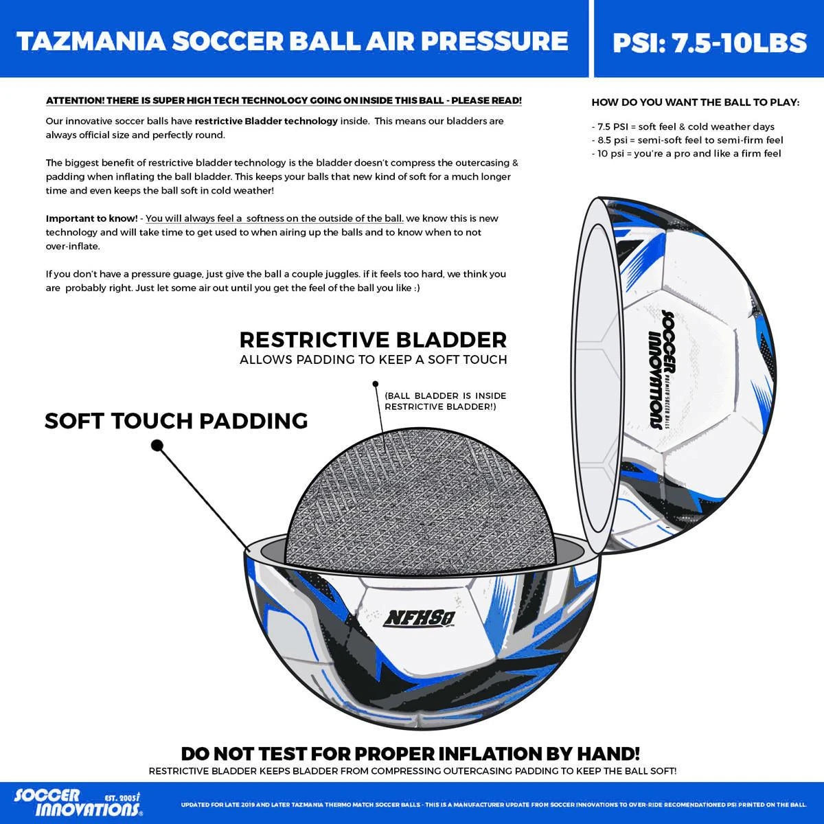 Soccer Innovations Blue Tazmania - 10 Pack