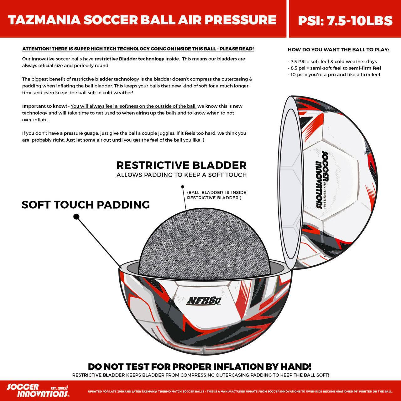 Soccer Innovations NFHS Pink Tazmania Match Ball