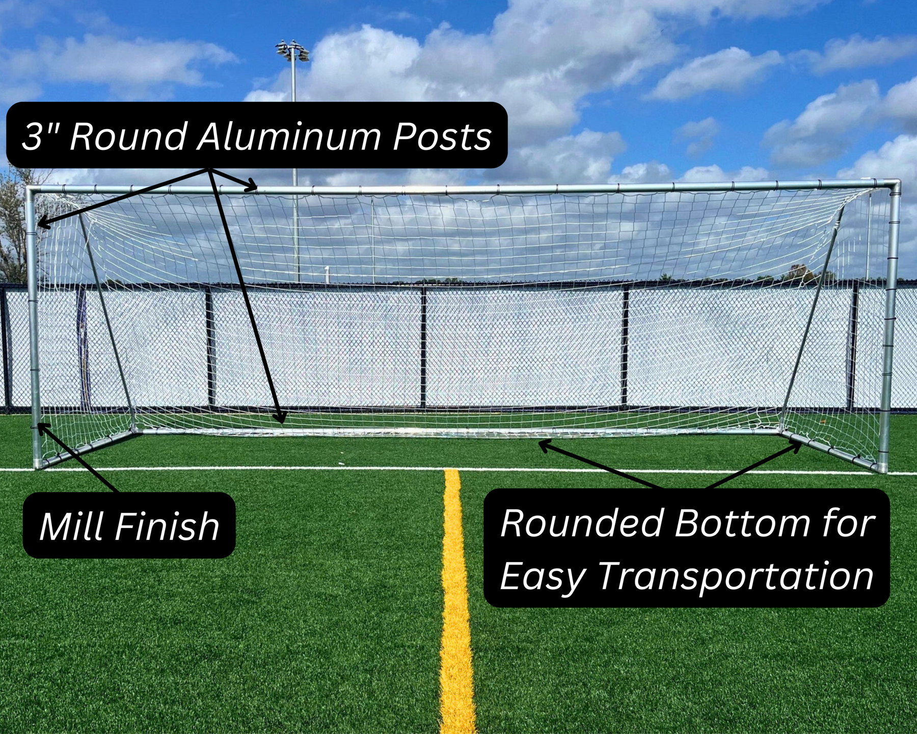 PEVO Economy Series Soccer Goal - 8 x 24