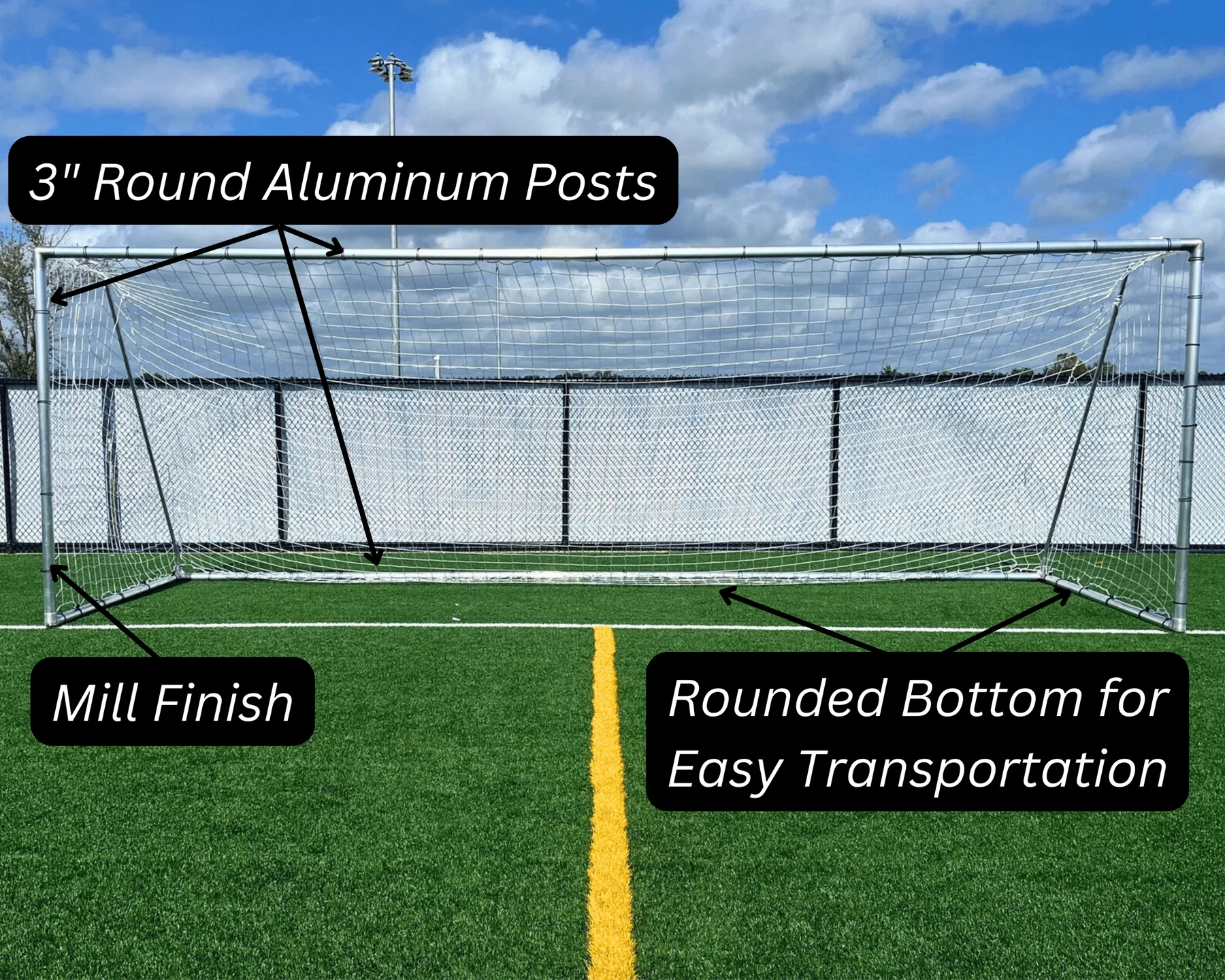 PEVO Economy Series Soccer Goal - 8 x 24