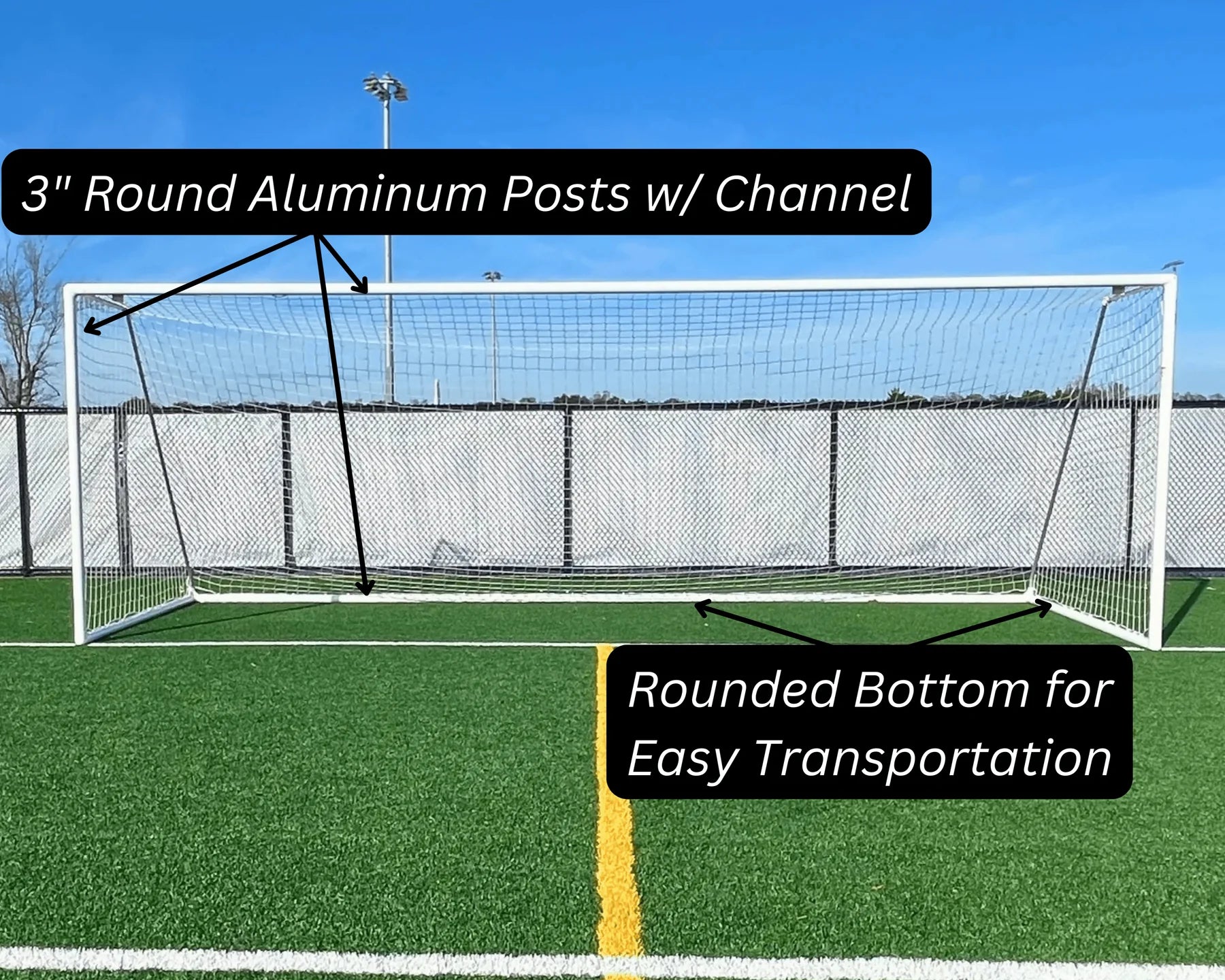 PEVO Park Series Soccer Goal - 6.5 x 12