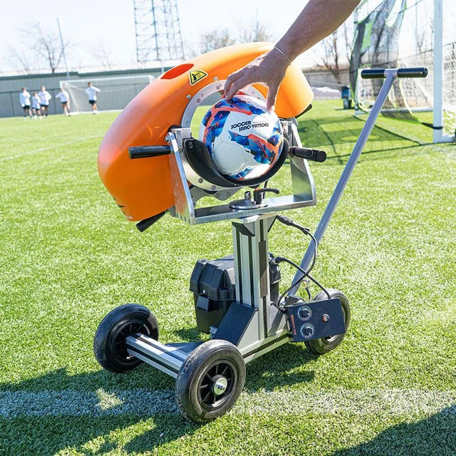 Ball Launcher Pro professional soccer machine 80mph delivery accuracy training equipment