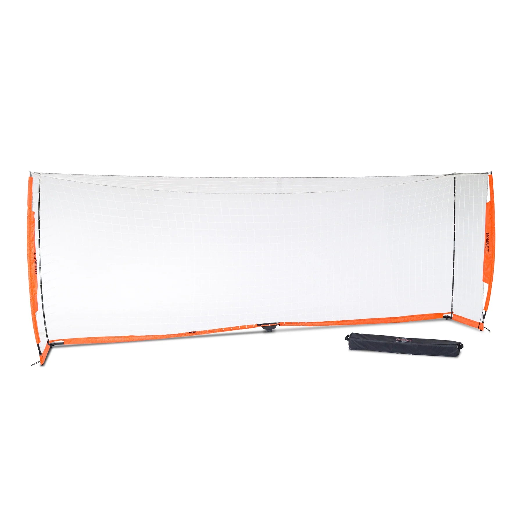 Bownet 6'6" x 18'6" regulation soccer goal with portable frame product view portable soccer equipment