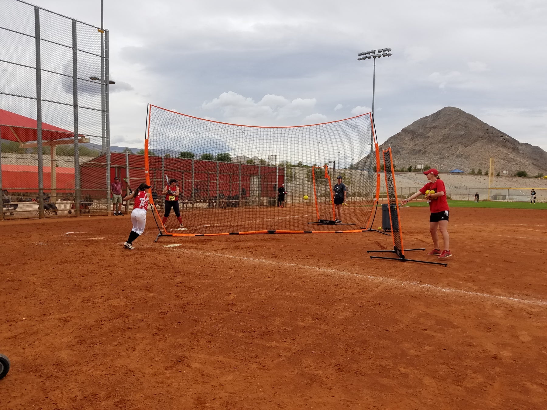 Bownet barrier net showing versatility for softball and multiple sport applications