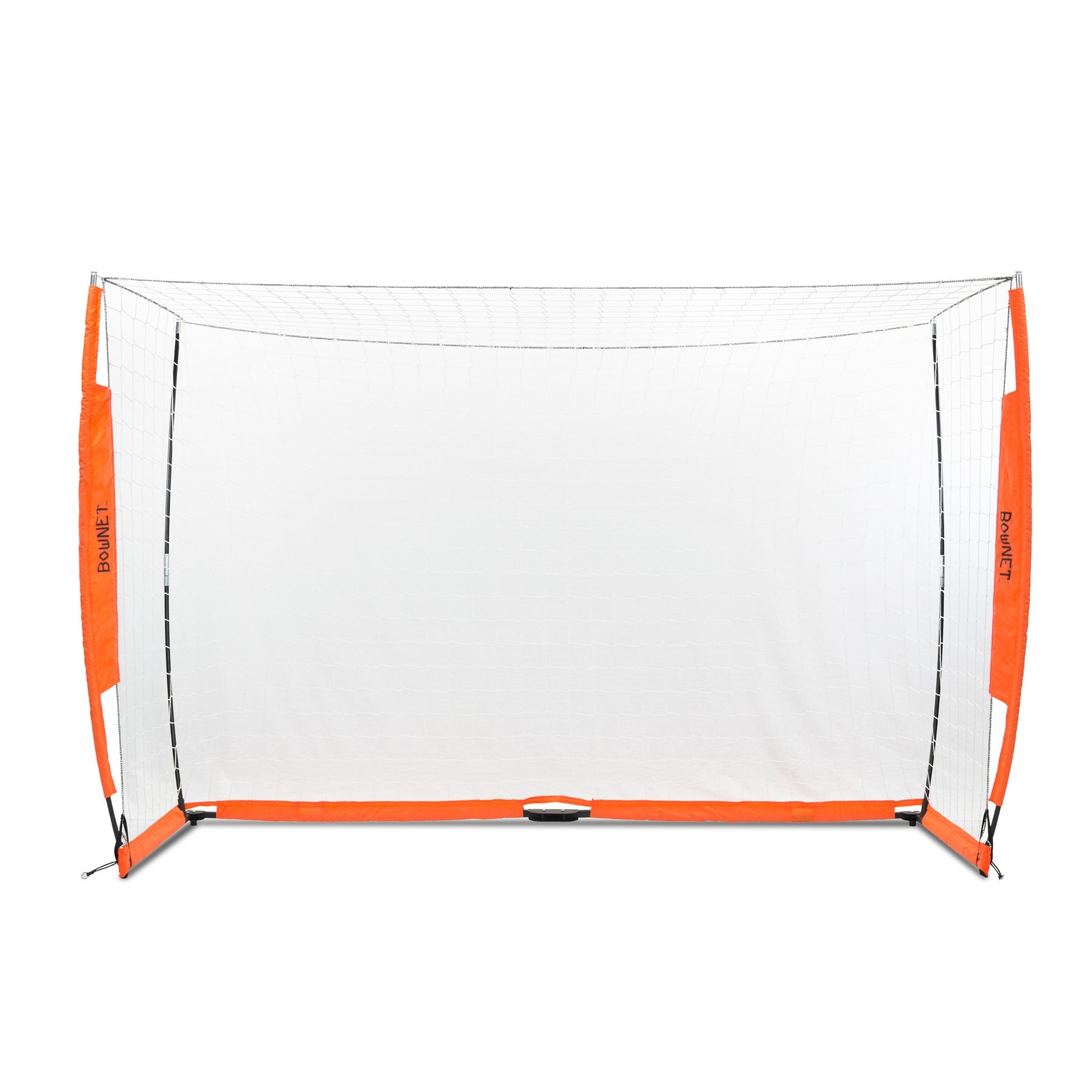 Futsal Goal front angle white background showing frame assembly