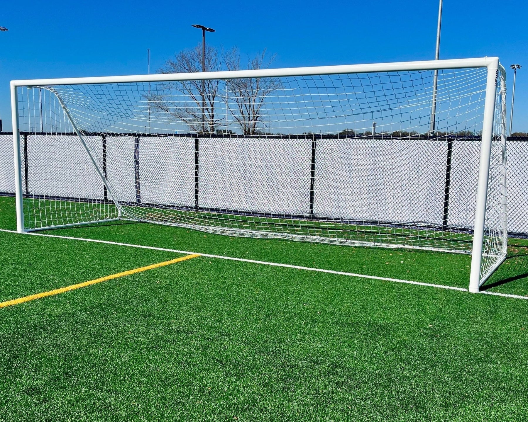 PEVO Channel Series Full Size Soccer Goal - 8 x 24