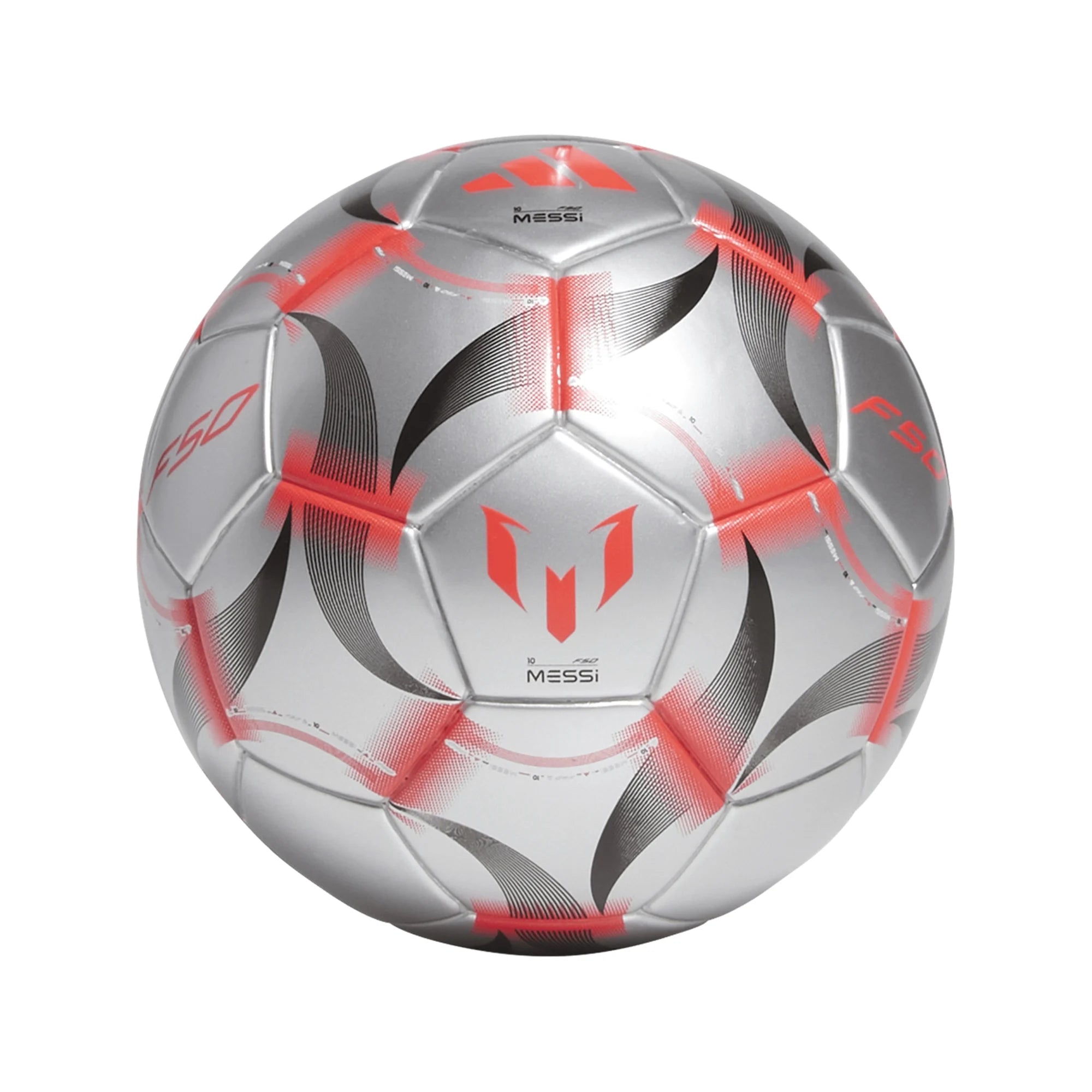 Adidas Messi Mini Soccer Ball 2025 - Silver/Red