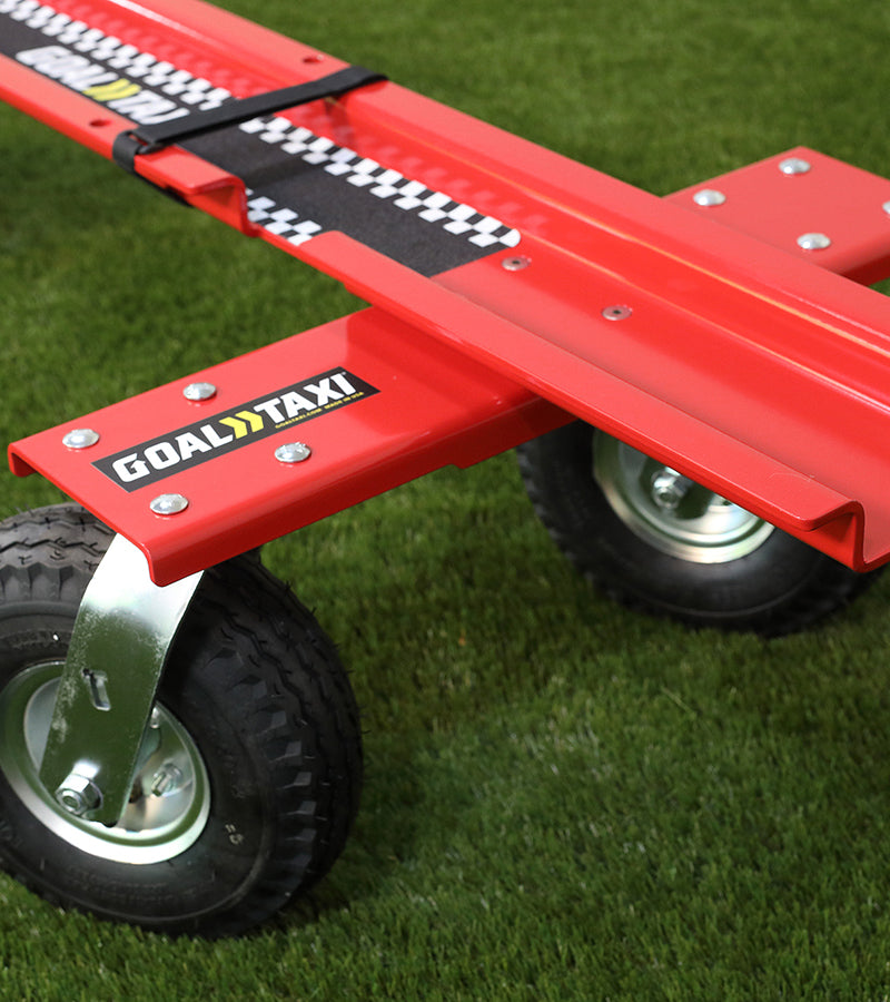 Goal Taxi Max dolly system showing mobile wheel assembly for equipment transport