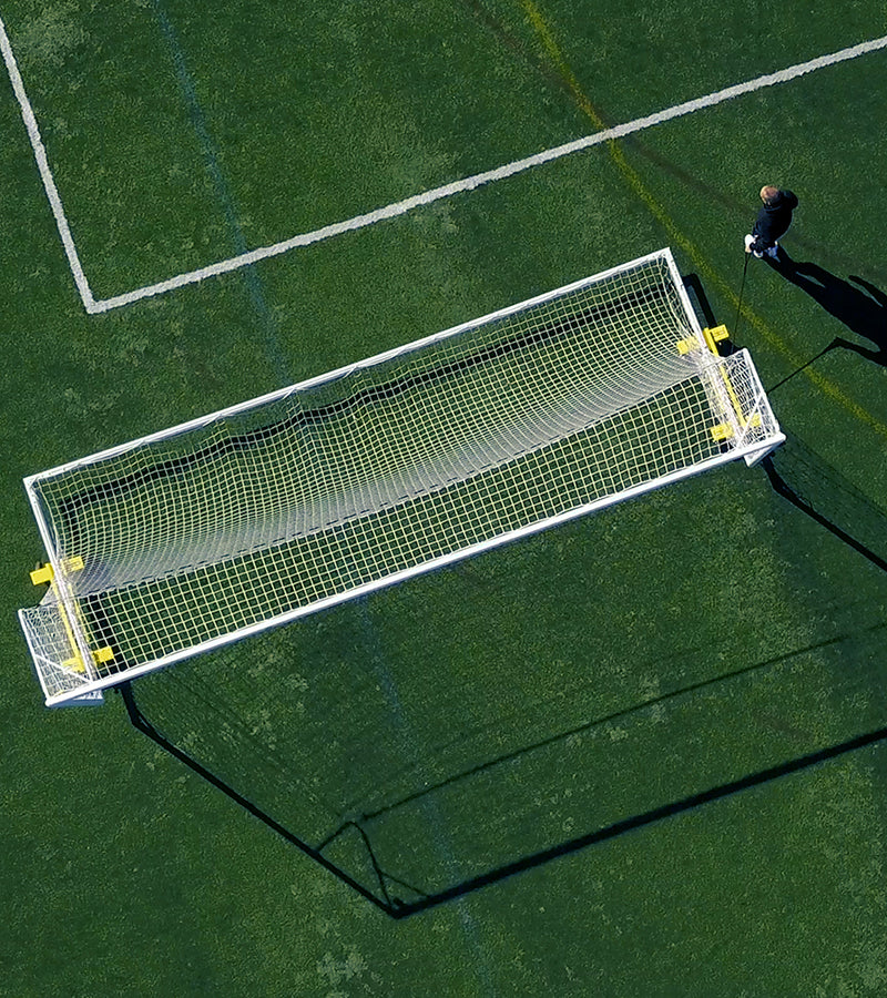 Goal Taxi aluminum sports equipment mover with 8-inch swivel wheels for team training and practice