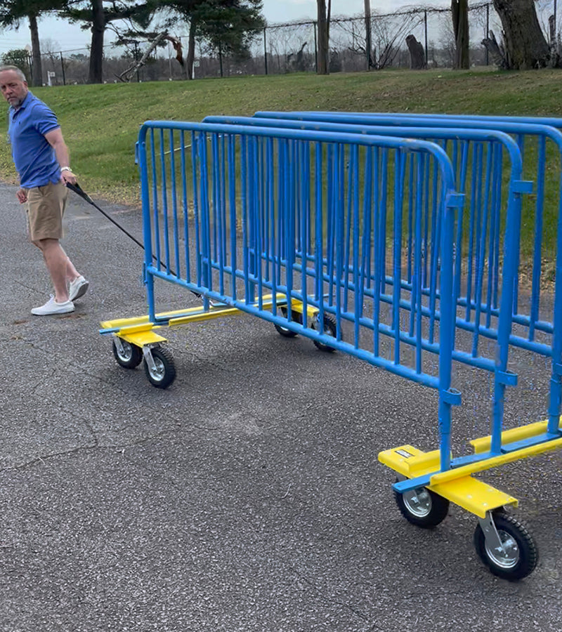 Goal Taxi aluminum sports equipment mover with 8-inch swivel wheels for team training and practice