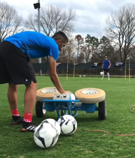 Soccer Ball Machine interface display settings