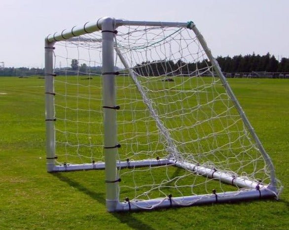 Budget-friendly PEVO Economy Series soccer goal 4.5 x 9, lightweight aluminum tube construction