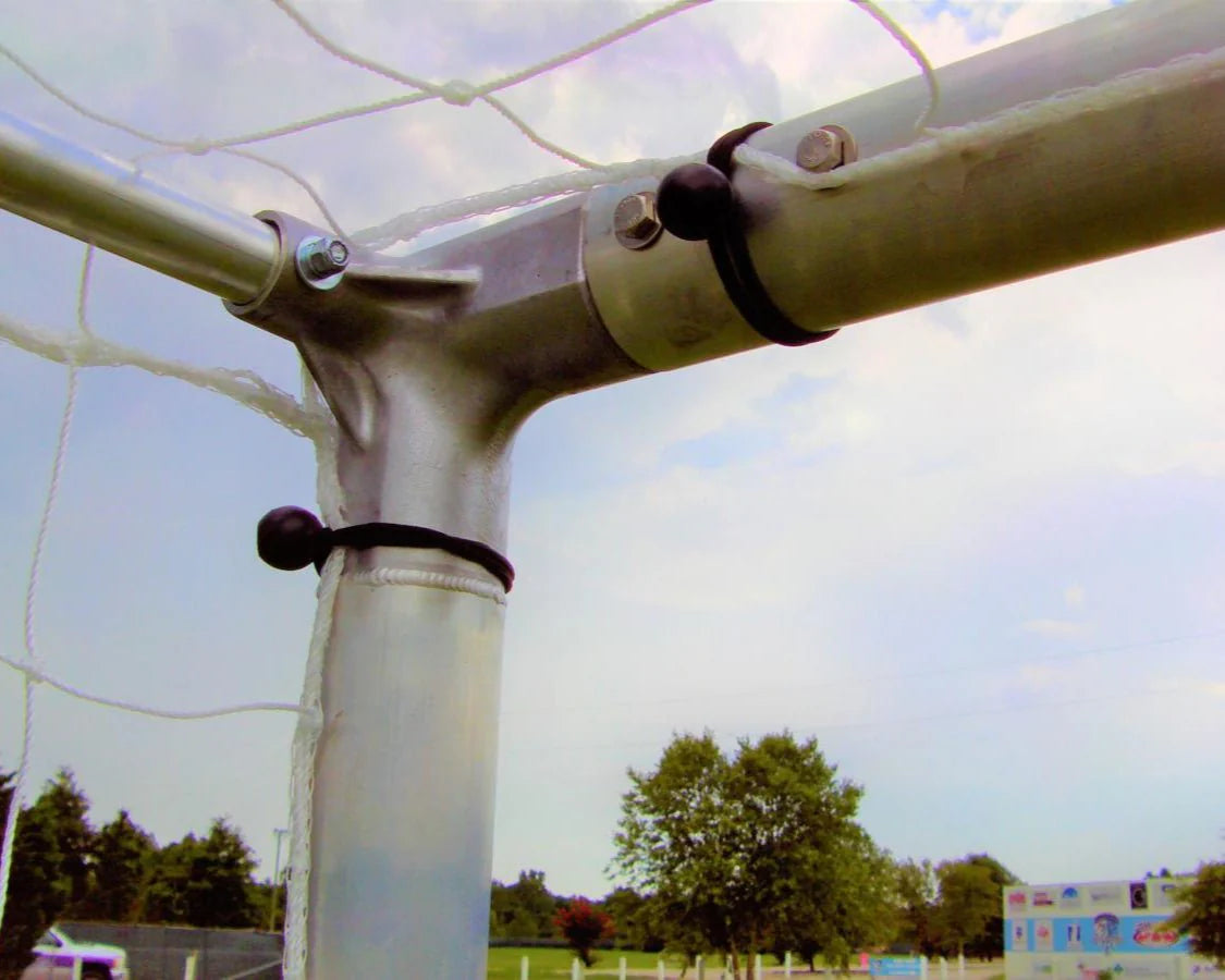 Budget-friendly PEVO Economy Series soccer goal 6.5 x 12, lightweight aluminum tube construction