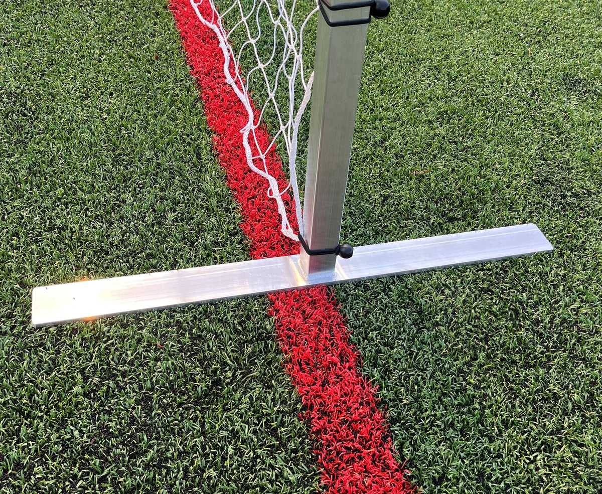 PEVO double-sided flat-faced soccer training goal 6.5x18.5, perfect for shared field practice