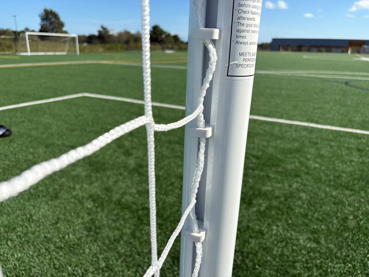 PEVO Omega Channel Clips twist-lock fasteners for secure goal net attachment and tension
