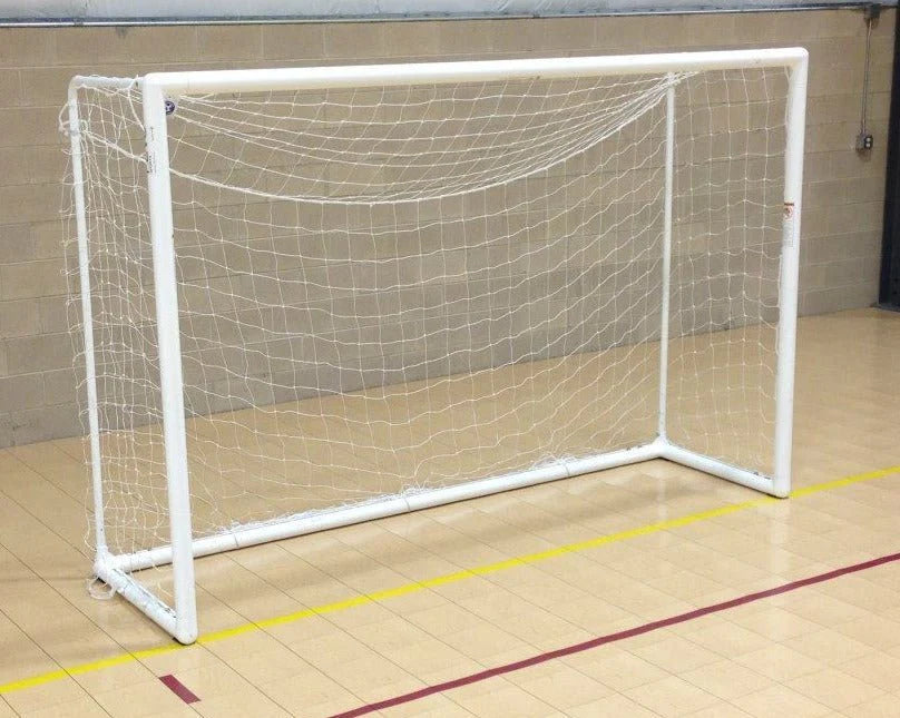 Park futsal goal 7x10 indoor soccer frame showing lightweight aluminum tube construction
