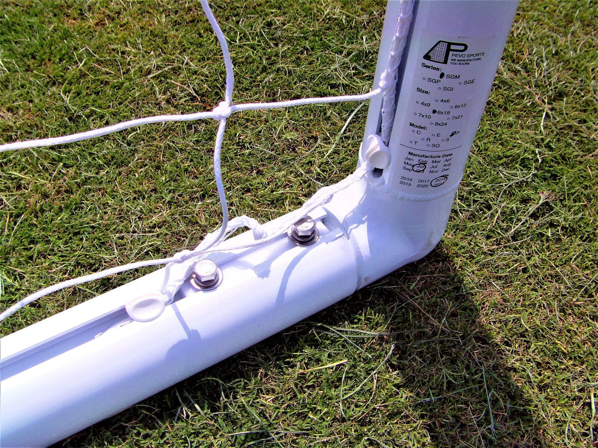 Park series soccer goal small-sided setup showing aluminum frame with net installed