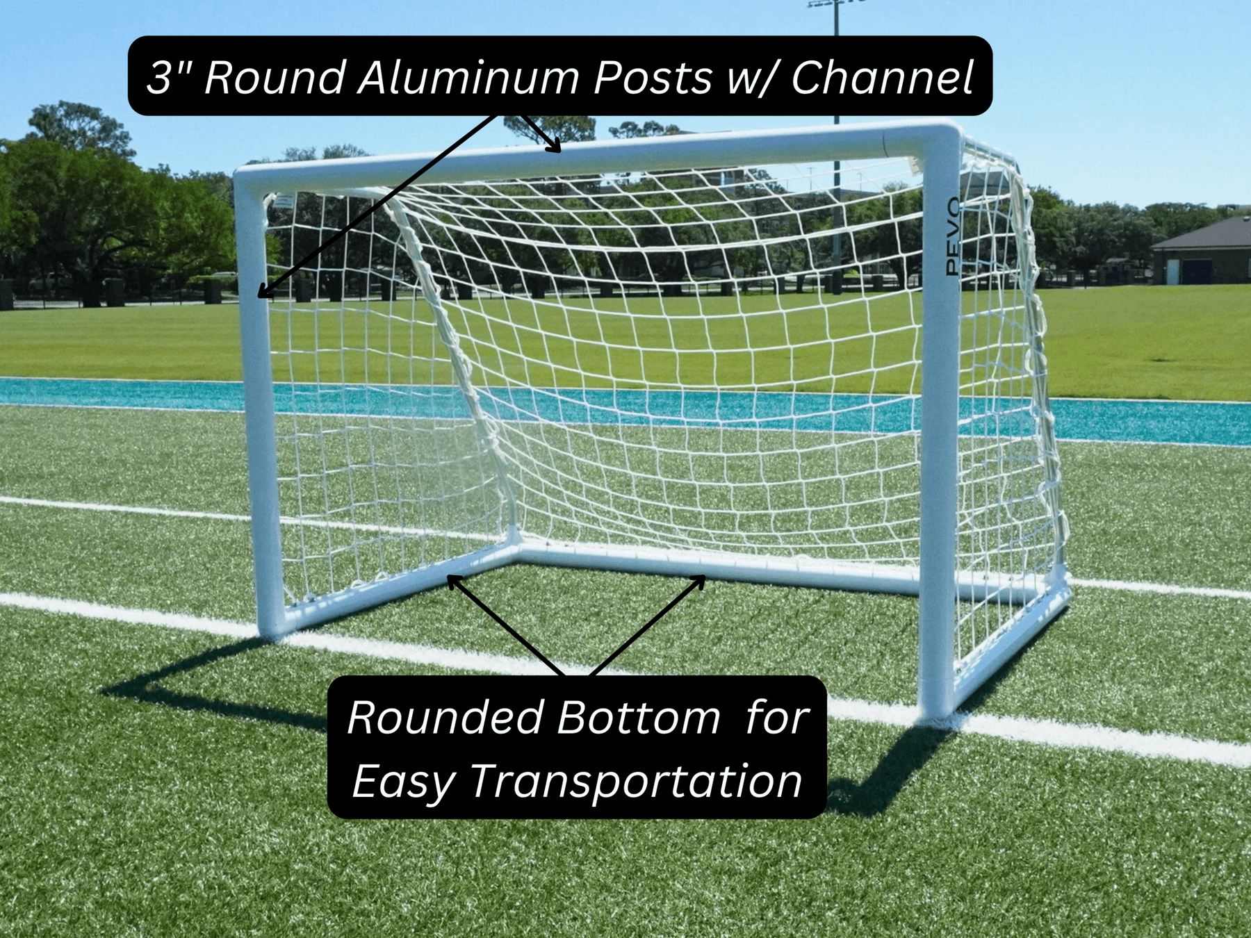 Park series small-sided soccer goal showing compact design for youth training setup