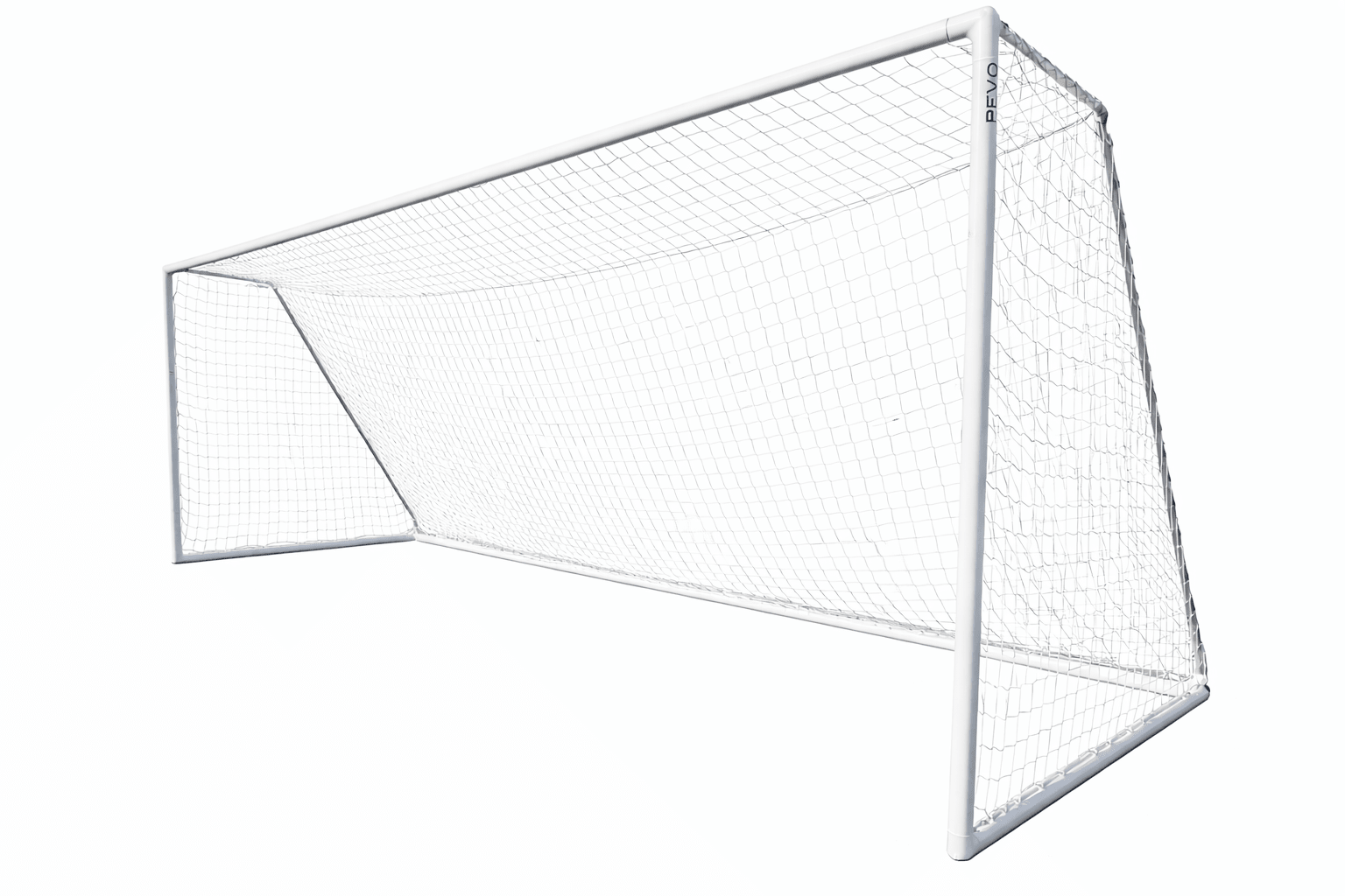 Park series full-size soccer goal 8x24 aluminum frame showing professional regulation goal