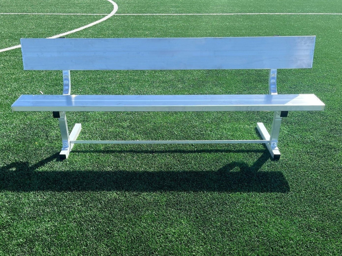 PEVO aluminum soccer team bench portable sideline seating, lightweight professional construction